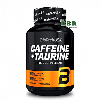 Caffeine + Taurine 80mg 60 Caps, BioTechUSA
