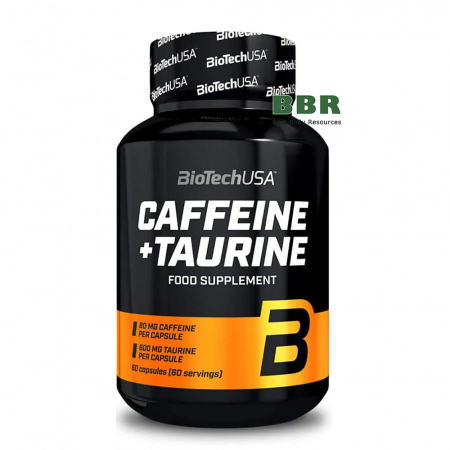 Caffeine + Taurine 80mg 60 Caps, BioTechUSA