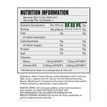 C4 Carbonated Energy Drink 500ml, Cellucor