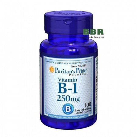 Vitamin B-1 250mg 100 Tabs, Puritans Pride