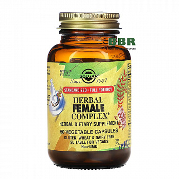 Herbal Female Complex 50 Veg Caps, Solgar