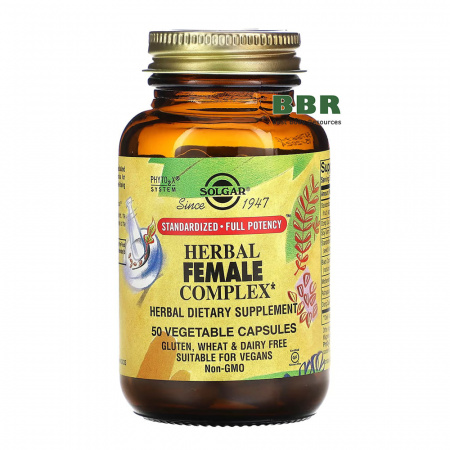 Herbal Female Complex 50 Veg Caps, Solgar
