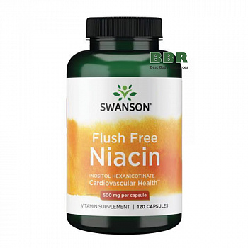 Flush Free Niacin 500mg 120 Caps, Swanson