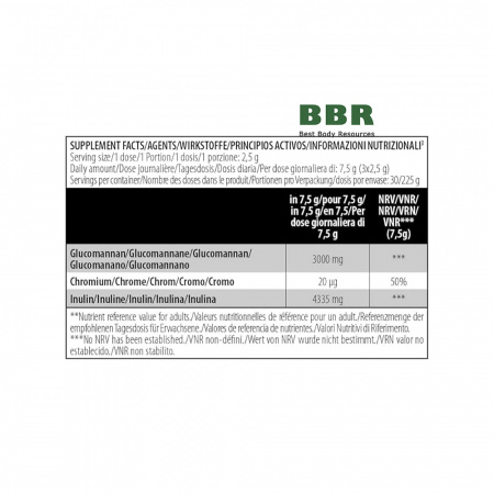 Glucomannan plus Chromium 225g, BioTech