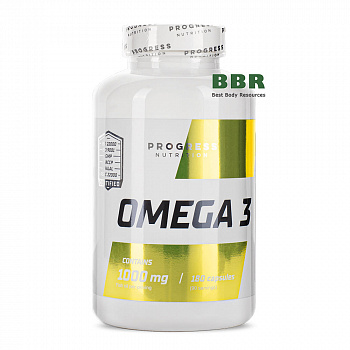 Omega 3 1000mg 180 Caps, Progress Nutrition