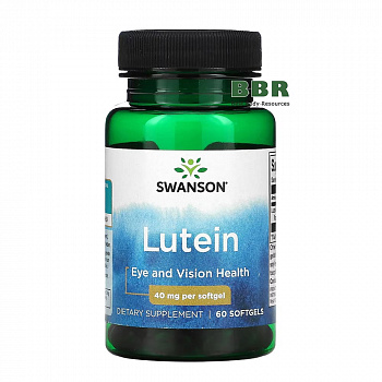 Lutein 40mg 60 Softgels, Swanson