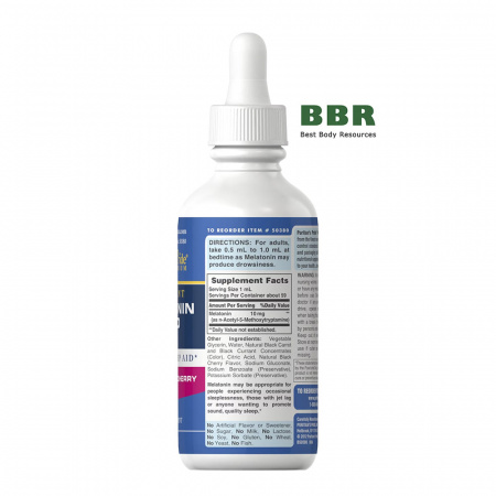 Liquid Melatonin 10mg 59ml, Puritans Pride