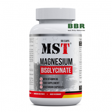Magnesium Bisglycinate Chelate B6 90 Caps, MST