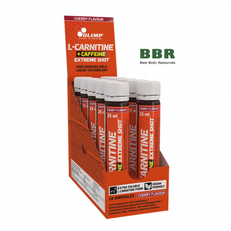 L-carnitine plus Caffeine Extreme Shot 25ml, Olimp