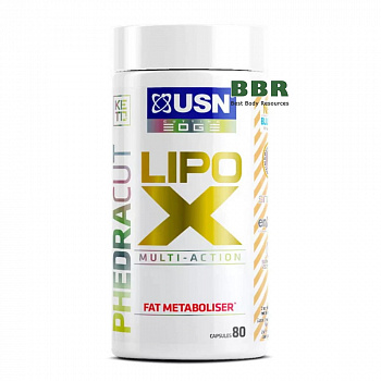 PhedraCut Lipo X 80 Caps, USN