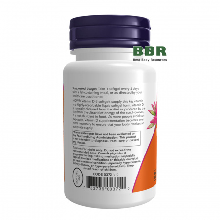 Vitamin D-3 5000iu 120 Softgels, NOW Foods Vitamin D-3 5000iu 120 Softgels, NOW Foods