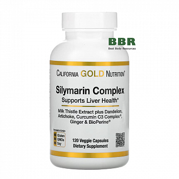 Silymarin Complex 120 Veg Caps, California GOLD Nurition