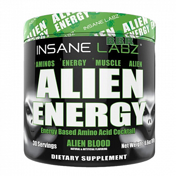 Alien Energy 30 Servings 187g, Insane Labz
