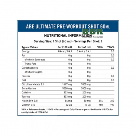 ABE Ultimate Pre-Workout Shot 60ml, Applied Nutrition