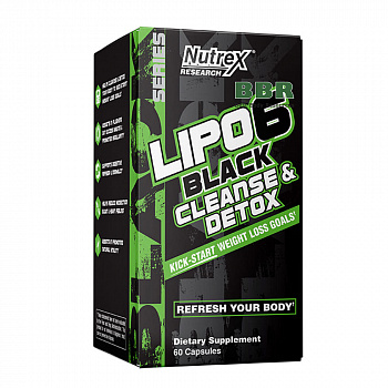 Lipo-6 Black Cleanse and Detox 60 Caps, Nutrex