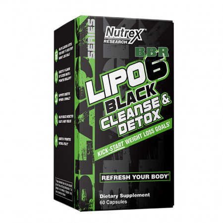 Lipo-6 Black Cleanse and Detox 60 Caps, Nutrex