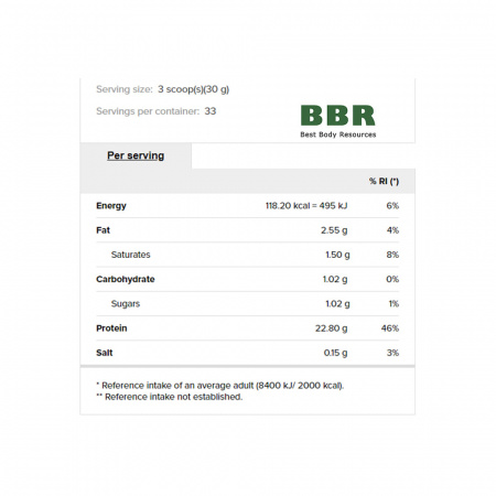 100% Real Whey Protein 1000g, Prozis