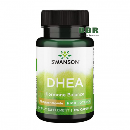DHEA 25mg 120 Caps, Swanson DHEA 25mg 120 Caps, Swanson