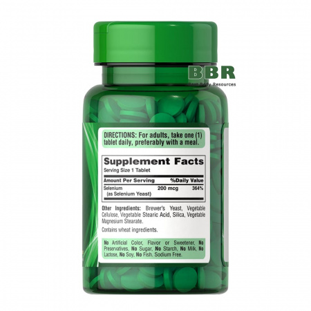 Selenium 200mcg 100 Tabs, Puritans Pride Selenium 200mcg 100 Tabs, Puritans Pride