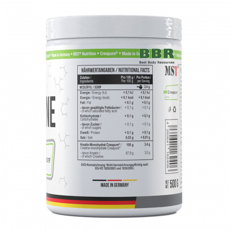 Creatine PRO Creapure 500g, MST