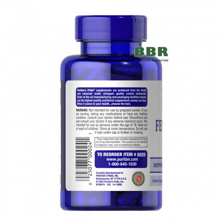 Fenugreek 610mg 100 Caps, Puritans Pride