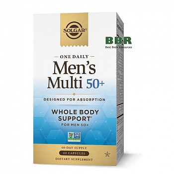 One Daily Mens Multi 50 plus 60 Caps, Solgar