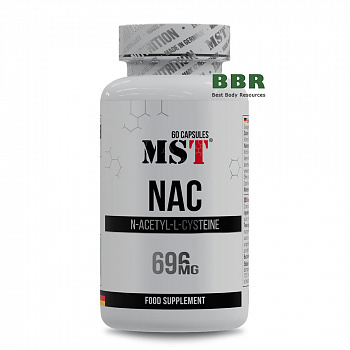 NAC N-Acetyl-L-Cysteine 696mg 60 Caps, MST