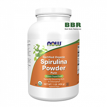 Organic Spirulina Powder 454g, NOW Foods
