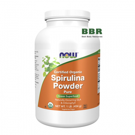 Organic Spirulina Powder 454g, NOW Foods