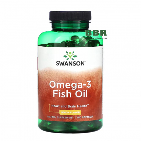Omega 3 Fish Oil 150 Softgels, Swanson Omega 3 Fish Oil 150 Softgels, Swanson