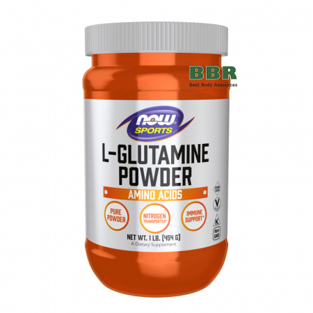 L-Glutamine Powder 454g, NOW Foods