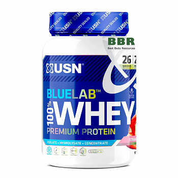 BlueLab 100% Whey Protein 908g, USN