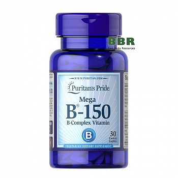 Vitamin B-150 Complex 30 Tabs, Puritans Pride