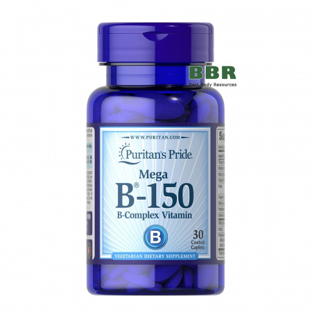 Vitamin B-150 Complex 30 Tabs, Puritans Pride Vitamin B-150 Complex 30 Tabs, Puritans Pride