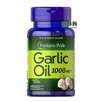 Garlic Oil 1000mg 100 Softgels, Puritans Pride