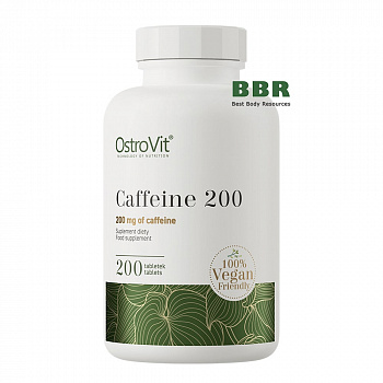 Caffeine 200mg 200 Tabs, OstroVit