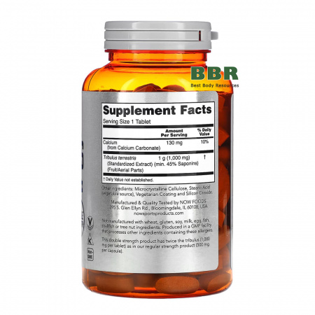 Tribulus 1000mg 180 Tabs, NOW Foods