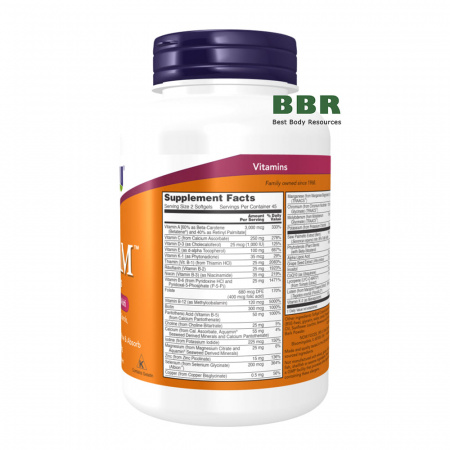 ADAM Superior Mens Multi 180 Softgels, NOW Foods