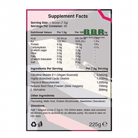 Pre Pump Booster 30 Servings, Warrior