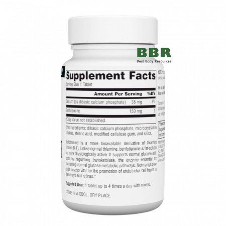 Benfotiamine 150mg 120 Tabs, Source Naturals