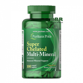 Super Chelated Multi-Mineral 100 Tabs, Puritans Pride