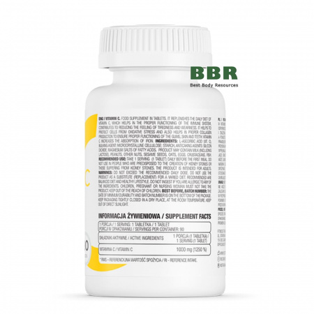 Vitamin C 1000 90 Tabs, OstroVit