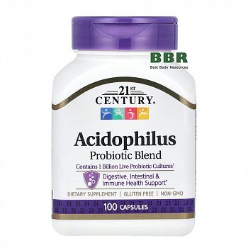 Acidophilus Probiotic Blend 100 Caps, 21st Century