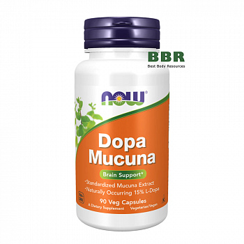 Dopa Mucuna 90 Veg Caps, NOW Foods