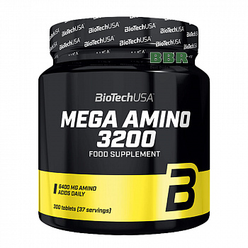 Mega Amino 3200 300 Tabs, BioTechUSA