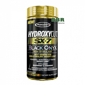 Hydroxycut SX-7 Black Onyx 80 Caps, MuscleTech