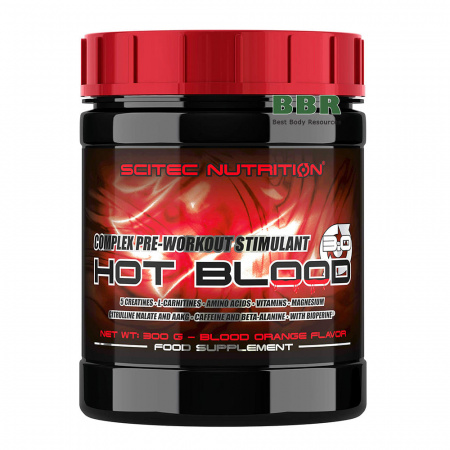 Hot Blood 3.0 300g, Scitec Nutrition Hot Blood 3.0 300g, Scitec Nutrition