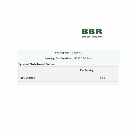 Beta-Alanine 750mg Amino Acid 90 Tabs, MyProtein
