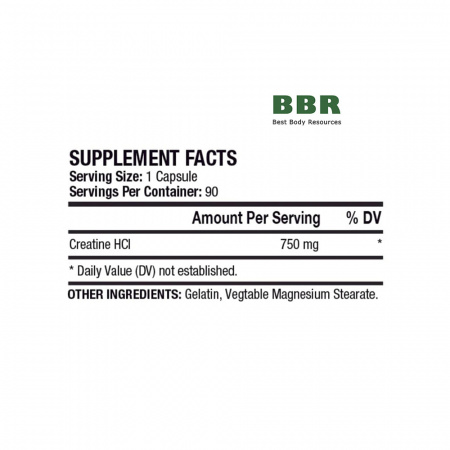 Creatine HCL 750ml 90 Caps, ANS Perfomance