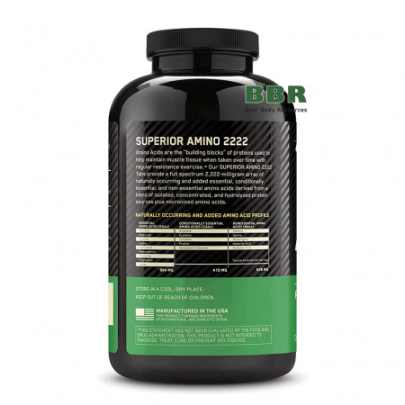 Superior Amino 2222 160 Tabs, Optimum Nutrition